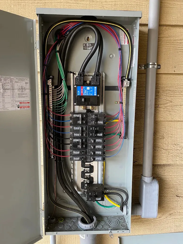 Electrical panel with multiple connections